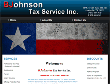 Tablet Screenshot of bjohnsontaxservice.com